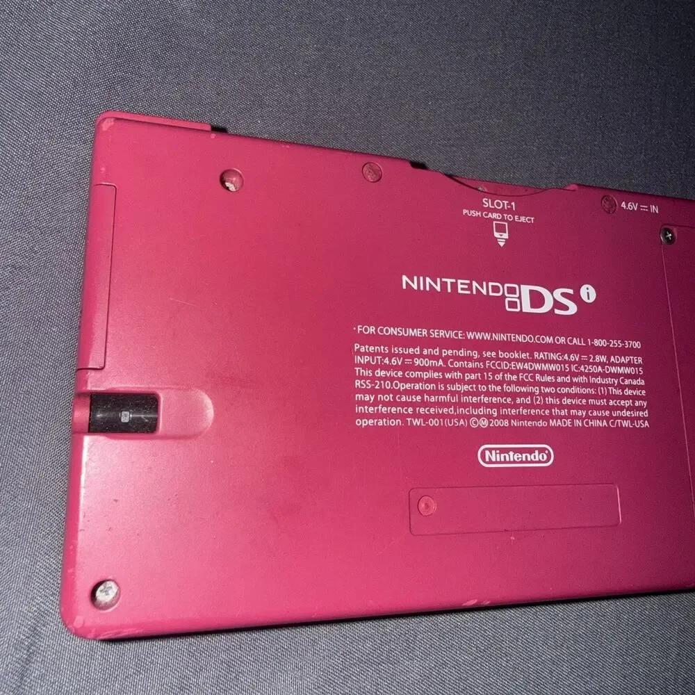 Nintendo DS Console Hot Pink Handheld System No Charger/stylus